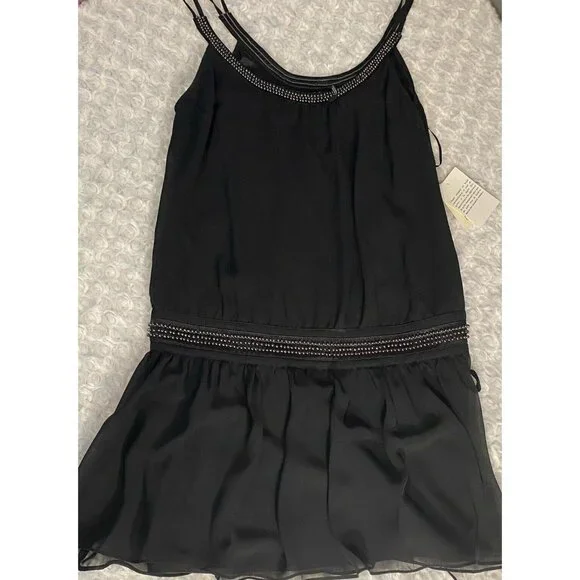 Guess Beaded Dressy Tank Beaded Size 3 Jet Black - Picture 13 of 13